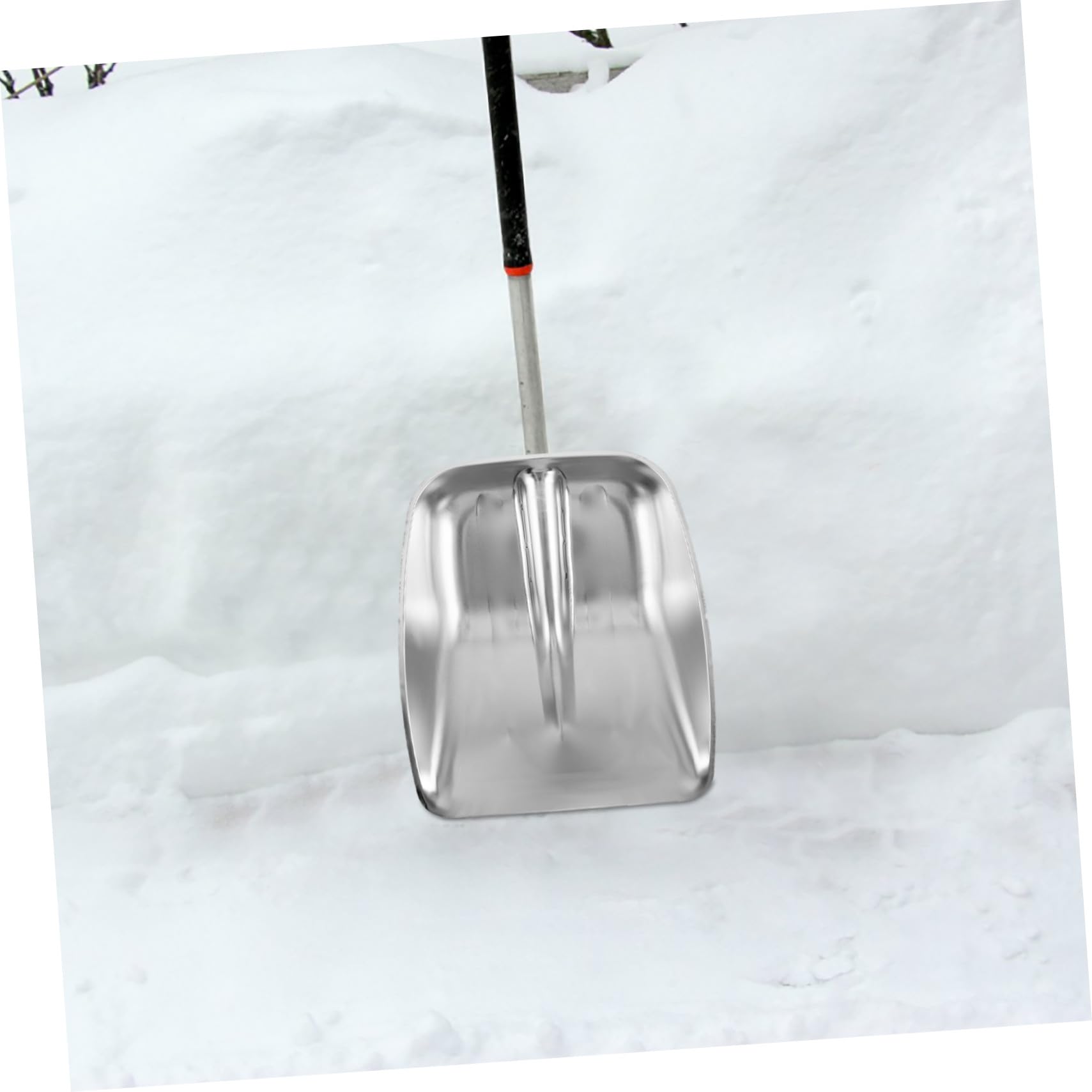 PartyKindom Testa Pala da Neve in Acciaio Inox Spesso per Rimozione Neve e Gestione Cereali, Facile Installazione ed Ergonomicamente Progettata per Uso Esterno