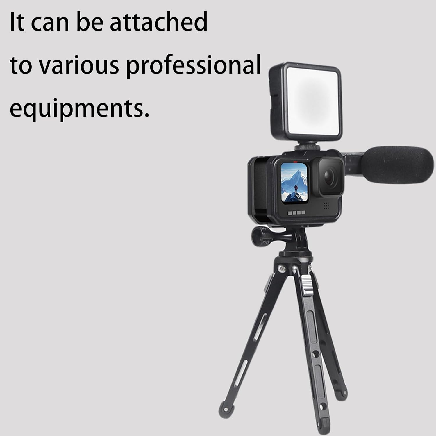 Aluminium Protective Case for GoPro Hero 13/12/11/10/9, Durable Hard Frame Cases Protector, Strong Metal Housing Frame Video Cage with Magnetic Fingers and Sliding Cover - Image 4