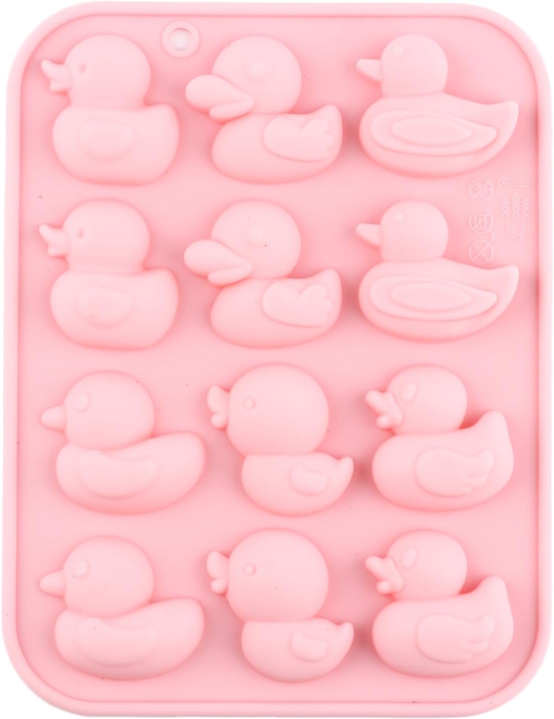 12 Cavity Duck Silicone Candy Molds For Candy Chocolate Baking Cake Decoration