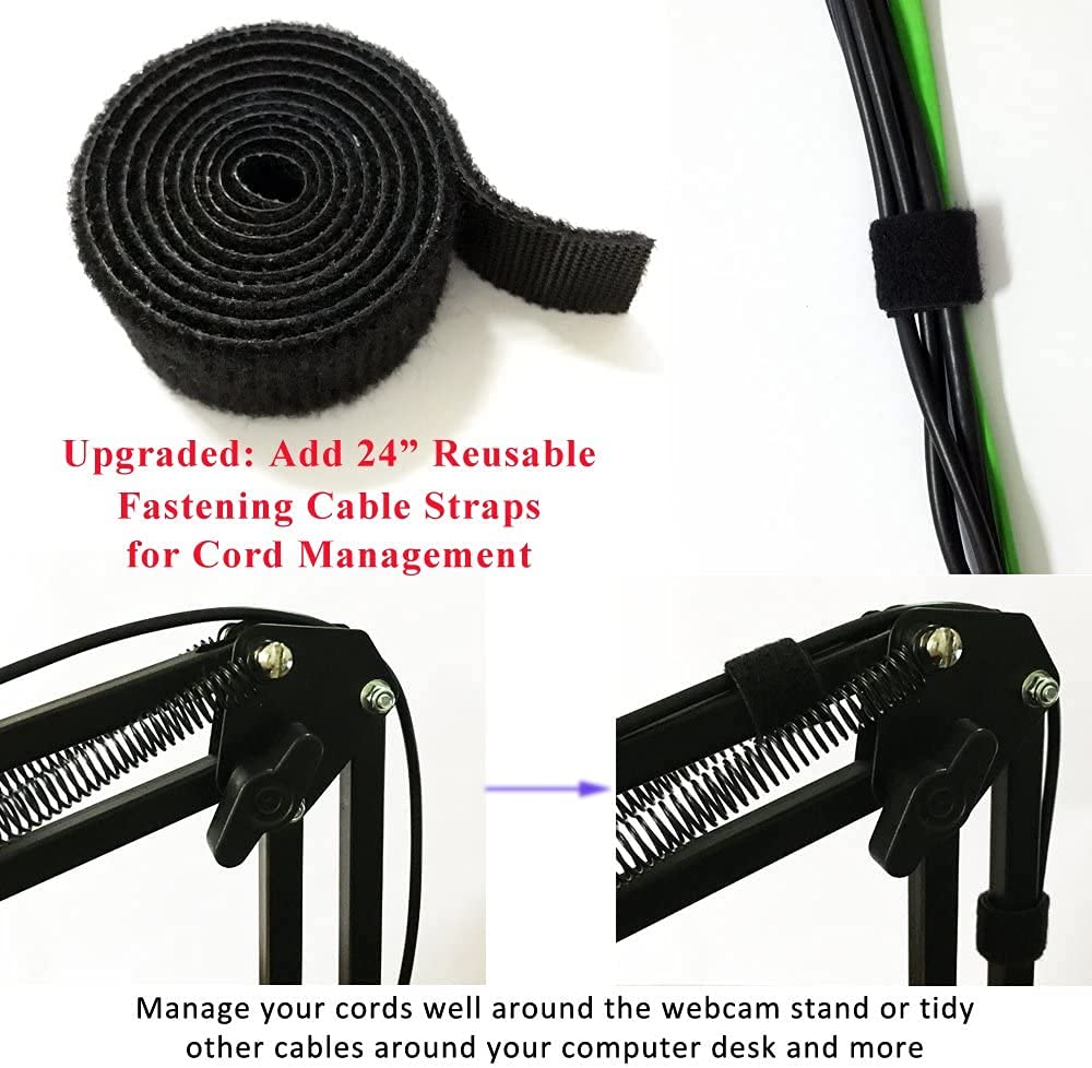 Supporto per webcam e cellulari, Logitech Webcam C920, C930, C922, C615 e altri dispositivi con filettatura da 1/4