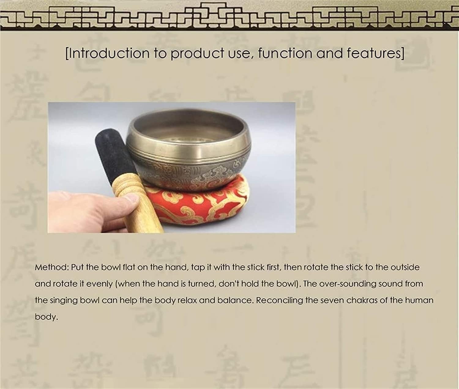 Set di Campane tibetane per Meditazione, martellate a Mano in Nepal, per Yoga, guarigione dei Chakra, Meditazione Zen con percussore e Cuscino, Regalo Buddista.