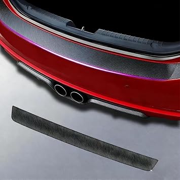 Rear Bumper Guard for Suzuki Vitara Brezza 2020, Trunk Sill Protector Cover Car Tailgate Strip Scuff Bumper Guard Rear Step Plate Protection