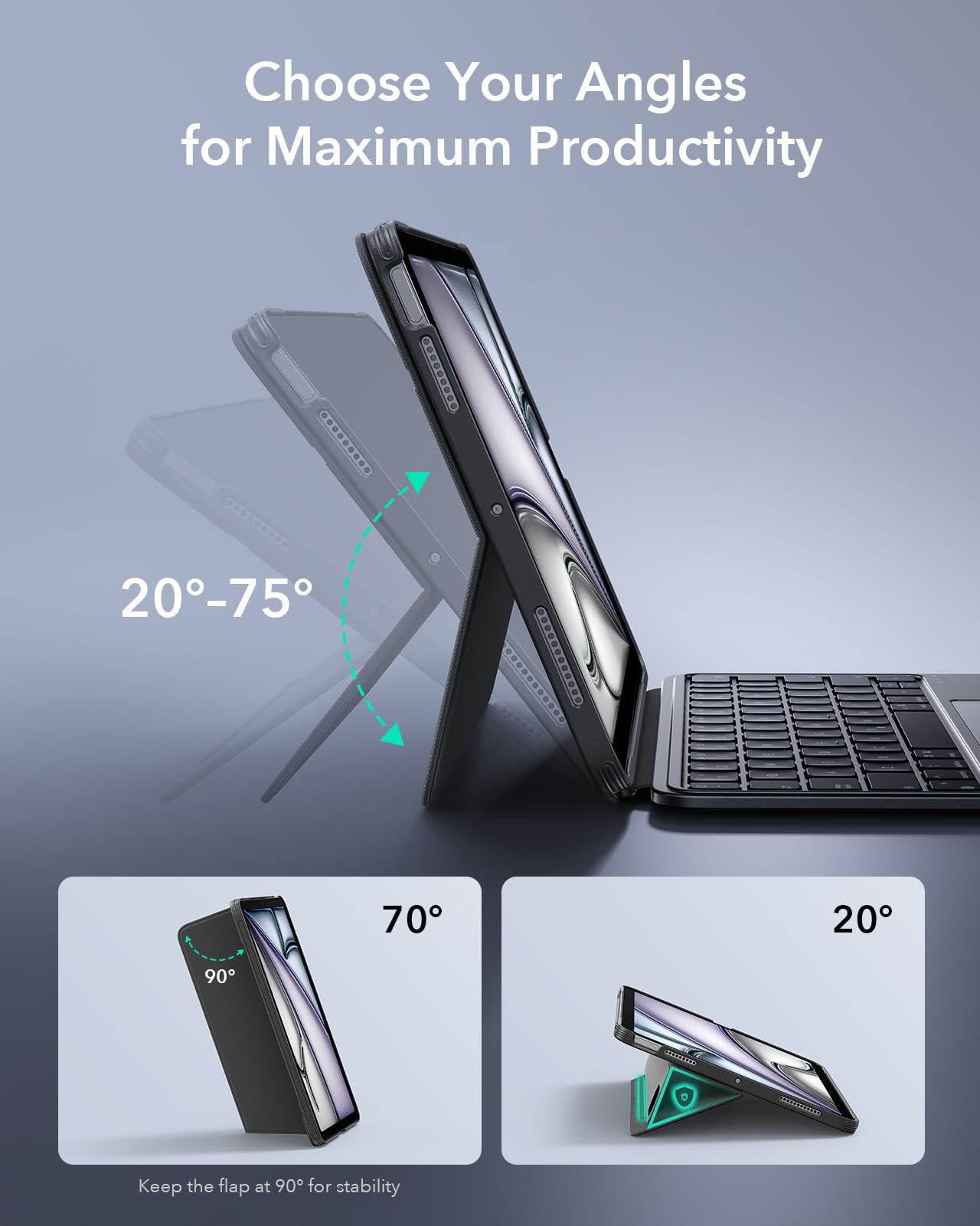 Amazon.co.jp: ESR Shift iPad キーボード付きケース, iPad Air 11