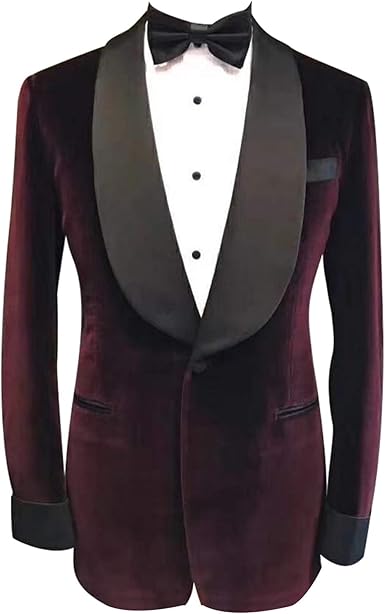 wine red tuxedo jacket