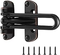 Vista 13 de WellMade Pestillo de bloqueo de puerta de barra oscilante, pestillo de seguridad de puerta para seguridad de los niños y seguridad del hogar