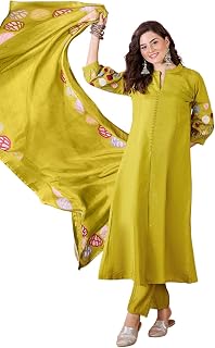 LYMI LABEL Light Purple Roman Silk Zari Thread Embroidered Kurta with Pant and Digital Printed Dupatta Price In India