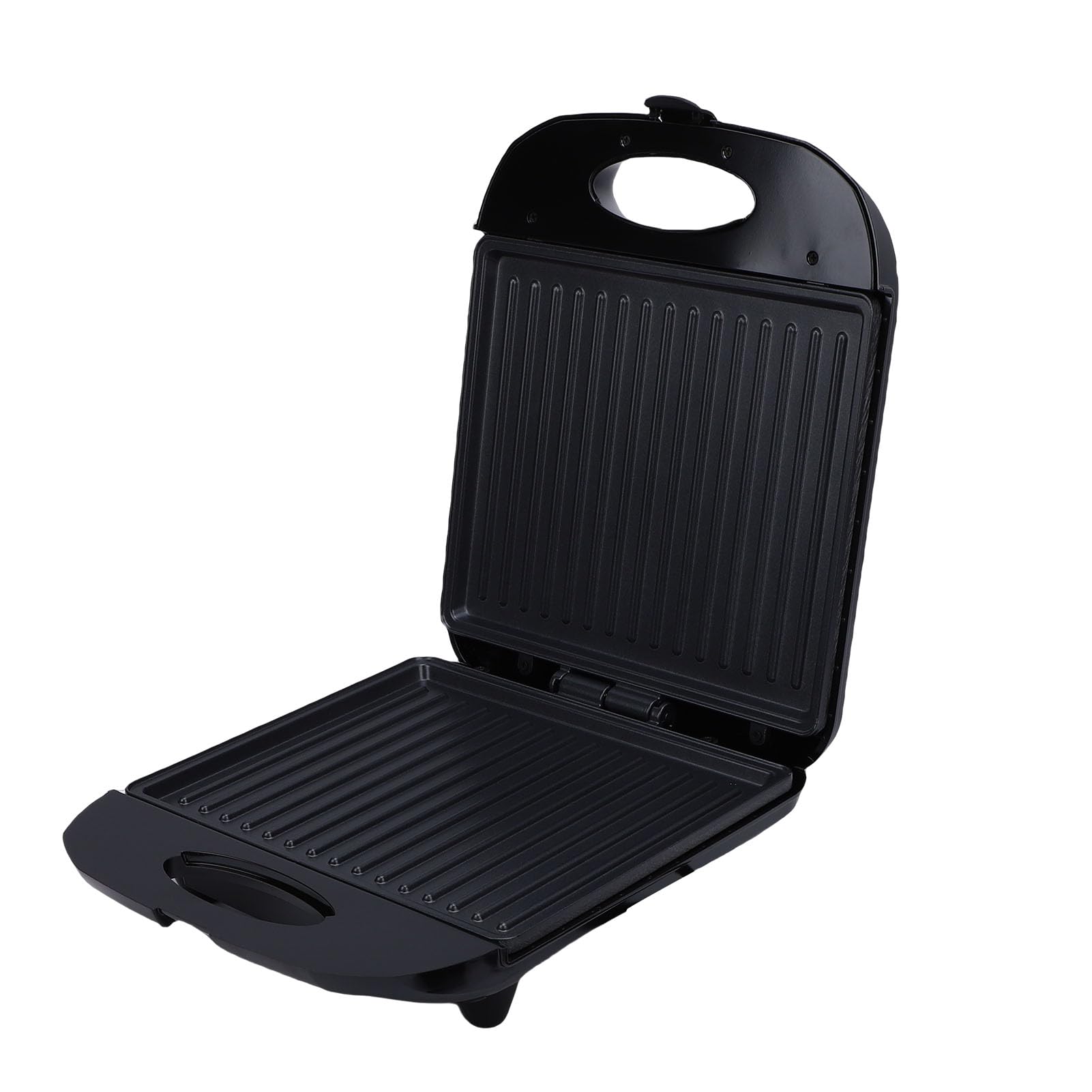 Generic 1400 W Elektryczna Dwustronna Prasa Panini Opiekacz do Kanapek Oszczędzający Miejsce Grill Zapobiegający Przywieraniu do naczyń Grillowania W Pomieszczeniach Stal Nierdzewna 10,2x12,6x3,9