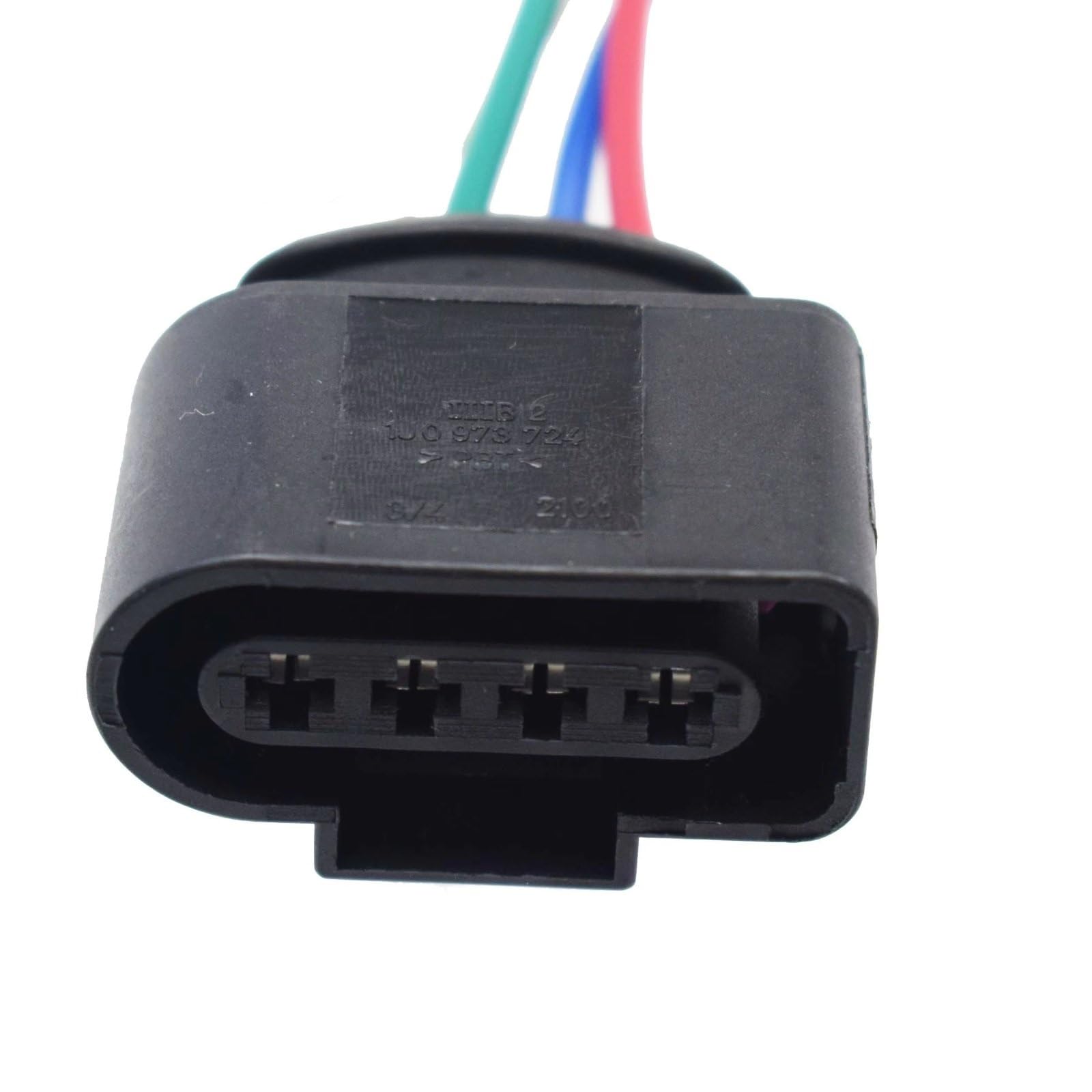 Kfz-Stecker für A3 Quattro 2.0T 2005-2014 und A8 4.2L 2004-2012, 6 Stück Zündspulenstecker-Kabelbaumstecker, Autoteile 4B0973724 (mit Kabeln)