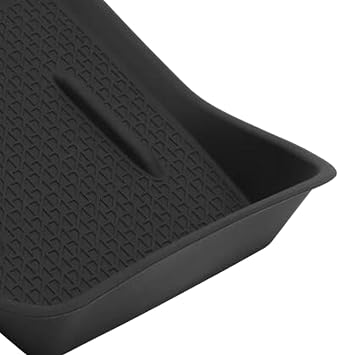 Central Storage Car Armrest Insert Tray Silicone Waterproof Anti Slip Textured Surface Organizer Easy Removal Suitable for