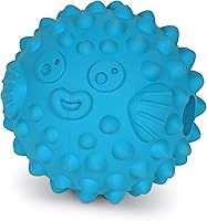 Brightkins Tough & Tumble Large Pufferfish Treat Dispenser - Interactive Dog Puzzle Toy, Slow Feeder for All Breeds