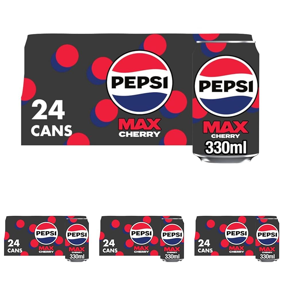 Pepsi Max Cherry No Sugar Cola Cans 24 x 330ml — view 10