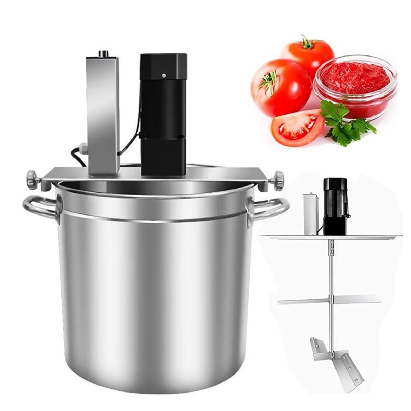Mélangeur de chauffage commercial 20L pour confiture et grattoir