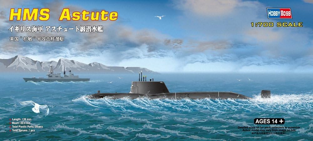 Hobby Boss HMS Astute Royal Navy Boat Model Building Kit