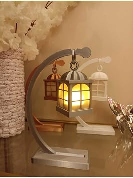 Led Ayd nlatmal  Dekoratif Fener Mumluk Dekorasyon23CM 1 ADET LED MUM DAH LD R parlak gri plastiktir