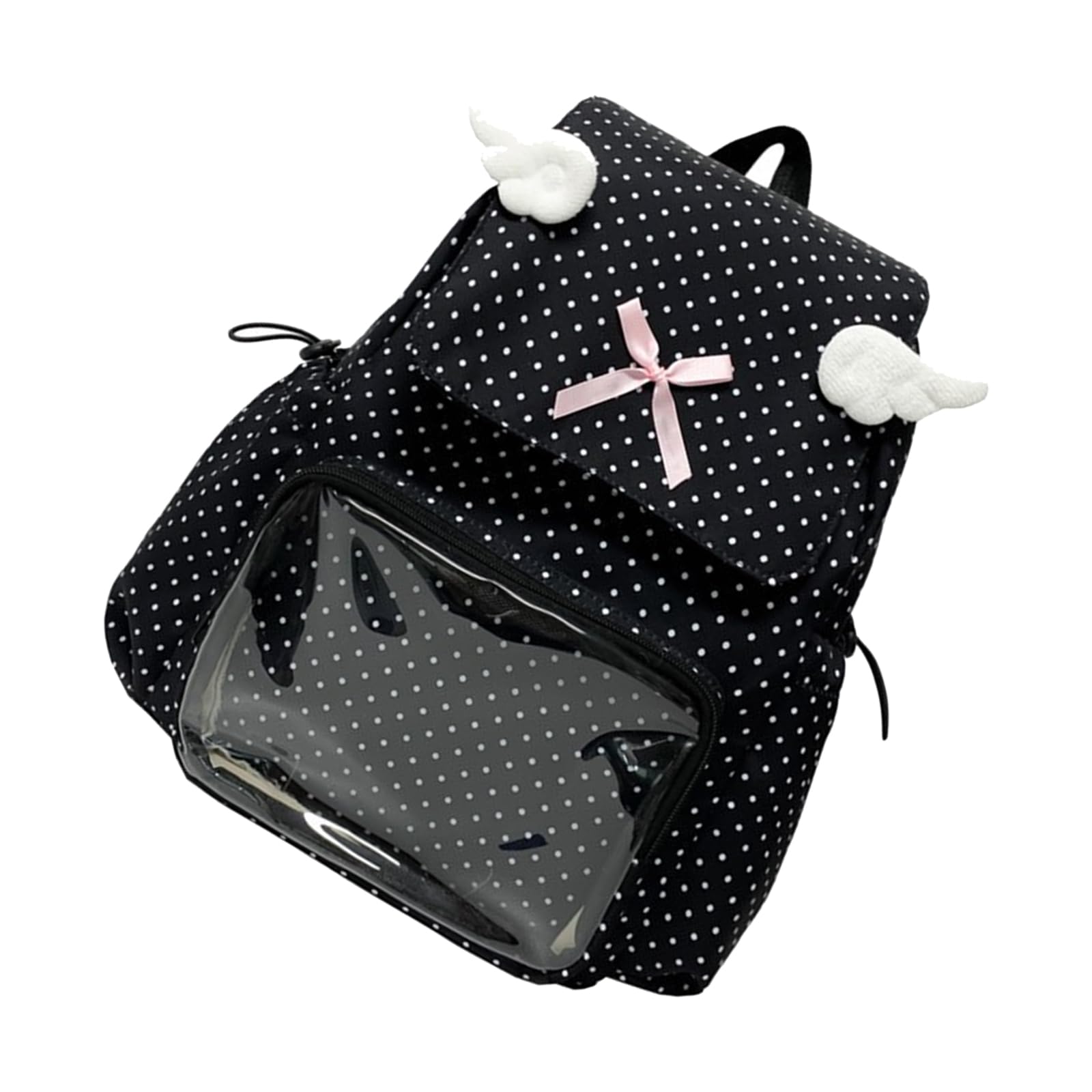 Elegante zaino trasparente con modello retrò, spazioso design resistente all ' usura, zaino per viaggi, attività all ' aperto
