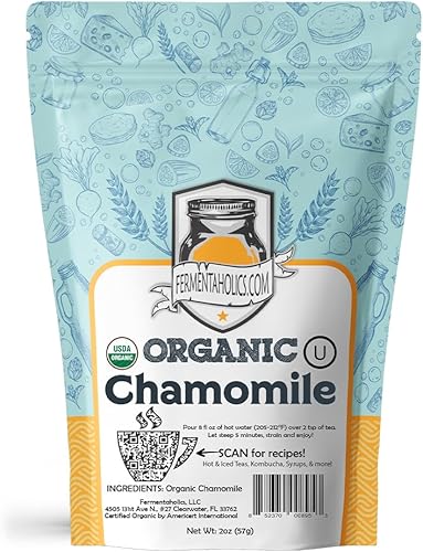 Fermentaholics USDA certificado orgánico flores de manzanilla perfecto para la elaboración de Kombucha