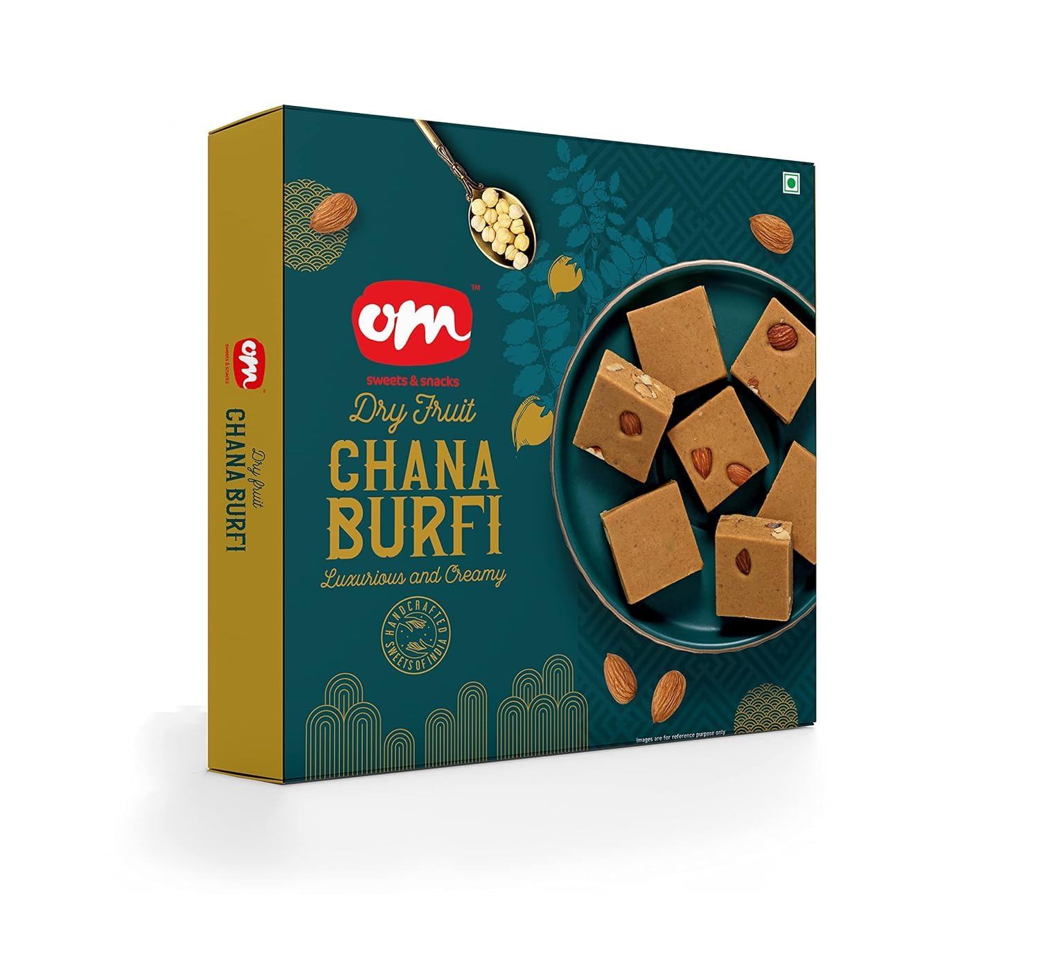 Om Sweets & Snacks | Chana Dry Fruit Burfi 175 gm | Pack of 1 (B0CT87TLJF) Amazon Price History, Amazon Price Tracker
