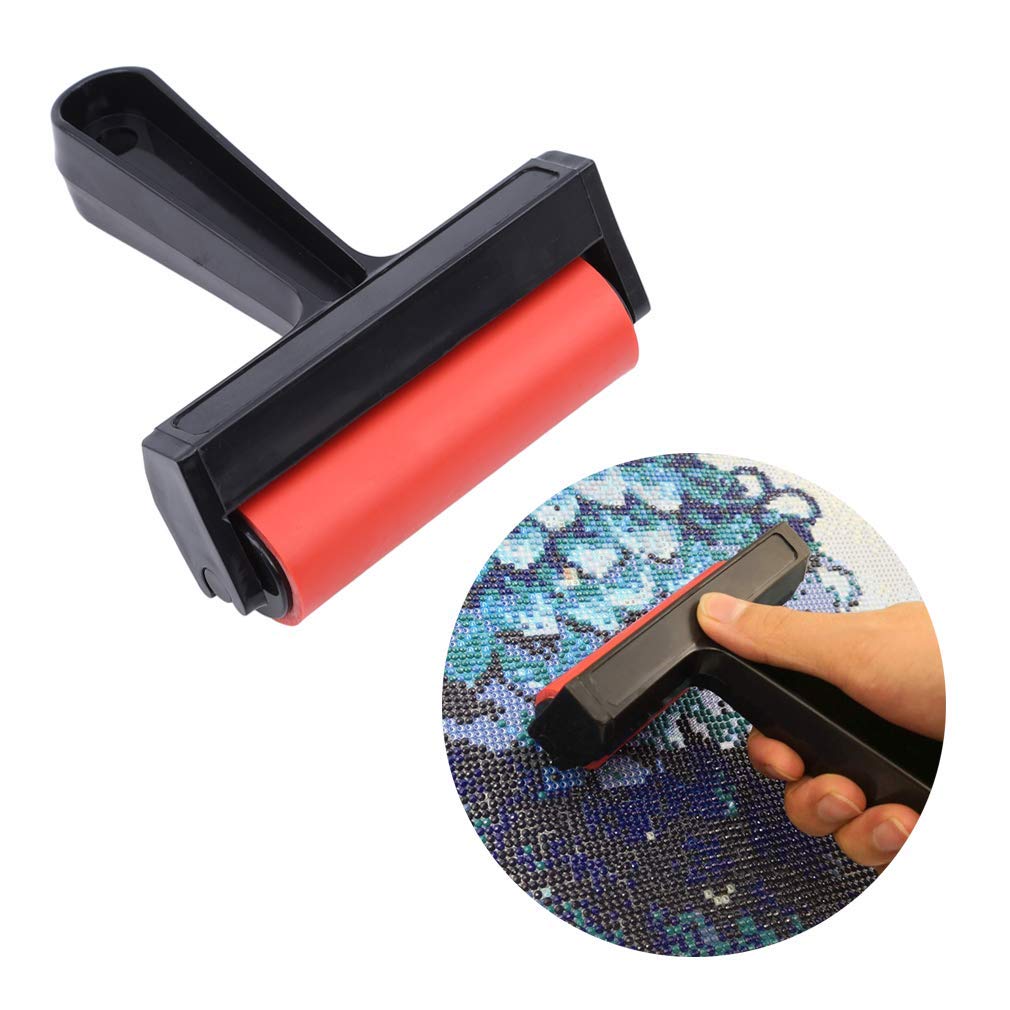 Rouleau à Main Pour Peinture Diamant - Outil DIY Pour Poser Les Strass, Antidérapant, Amovible (10.5 Cm)