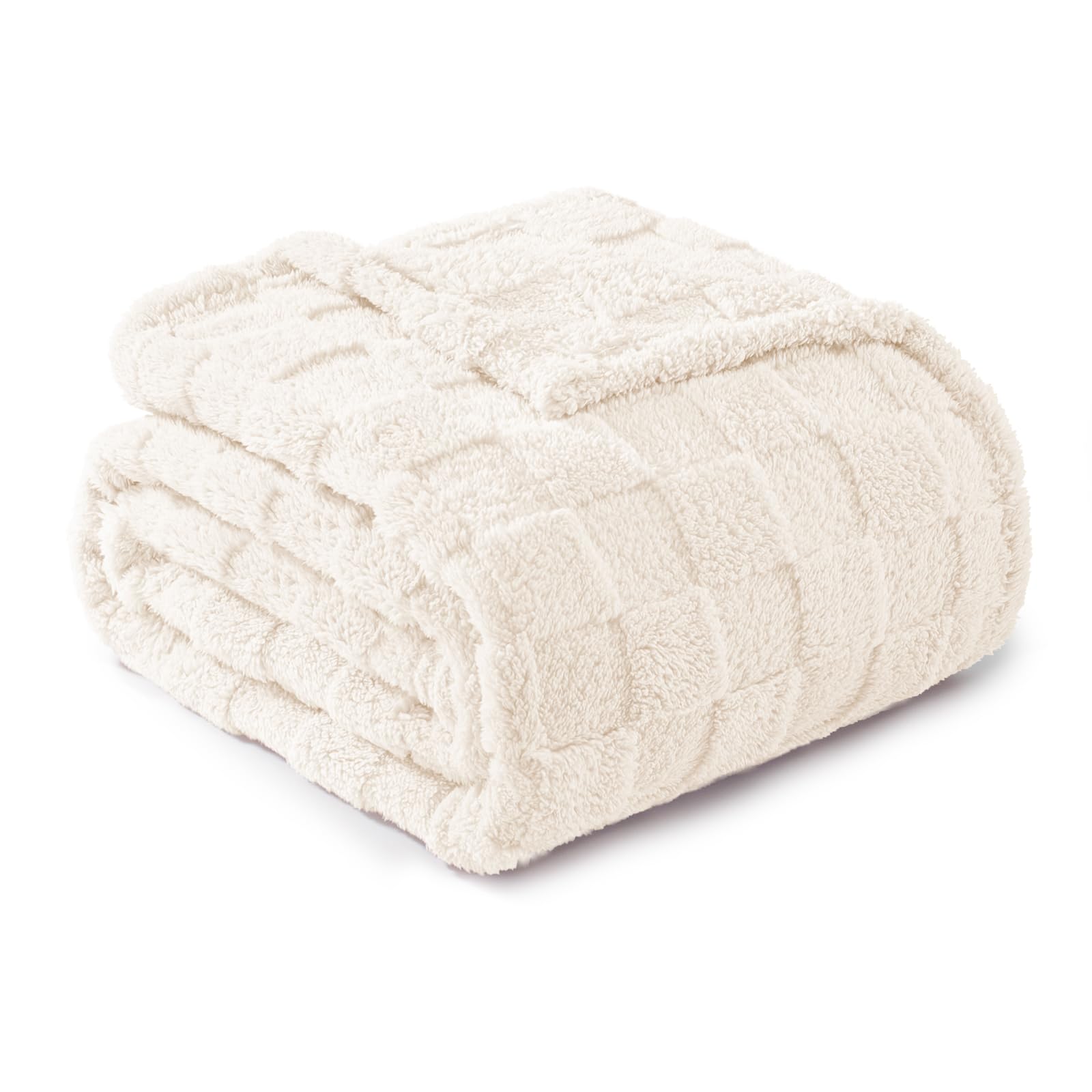 Exclusivo Mezcla Fleece Throw Blanket for Couch,Super Soft and Warm Lightweight Checkered Pattern Blankets for All Seasons 127x152 CM