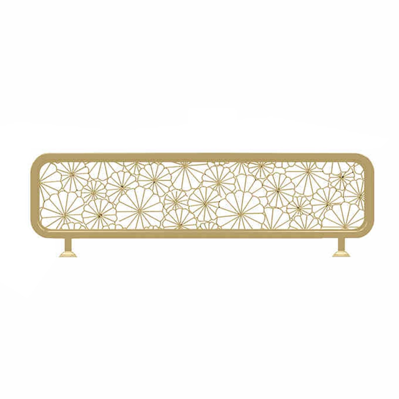 KLGFBDC Gold Iron Restaurant Partition Screens - Decorative Office Desk Privacy Dividers for Home & Commercial Use - 30x60cm Stylish Countertop Solutions