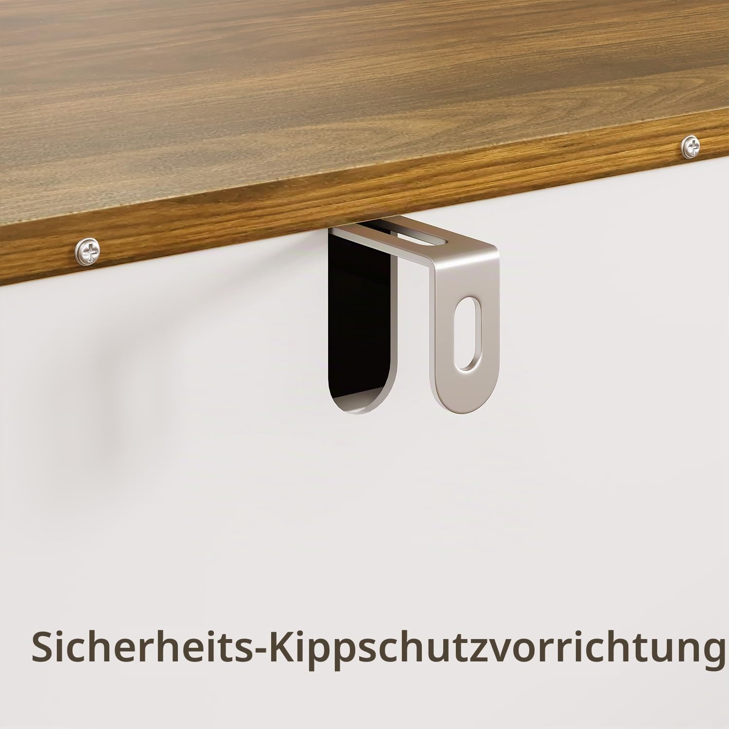 Sideboard, Buffetschrank mit Arbeitsplatte, Aufbewahrungsschrank mit 3 Schubladen und 3 Türen, für Esszimmer, Wohnzimmer, Flur, 108x39x81 cm, Retro