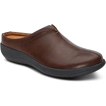 حذاء مريح سهل الارتداء من Aetrex للنساء من Ingrid Orthopedic Clogs مع بطانة من الإسفنج الذكي ودعم مدمج للقوس وتصميم قابل للتنفس وتخفيف آلام القدم طوال اليوم