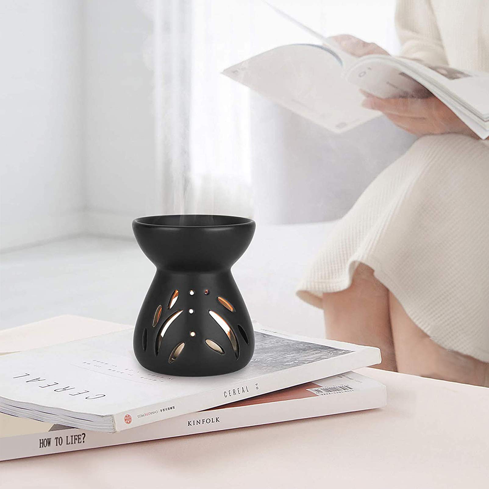 świece zapachowe świece woskowe Ceramiczny świecznik, piec do aromaterapii, palnik, ceramiczny dyfuzor olejków eterycznych dekoracji