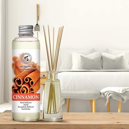 Miniatura 4 de Recambio de difusor de varillas de canela con aceite esencial natural de canela de 6.8 onzas líquidas, fragancia fresca y de larga duración,