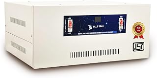 BLUETRAX 15 KVA 12000W Mainline Voltage Stabilizer | 90V–300V | Copper | Table Top | Digital | Heavy Duty for Home Multipu... Price In India