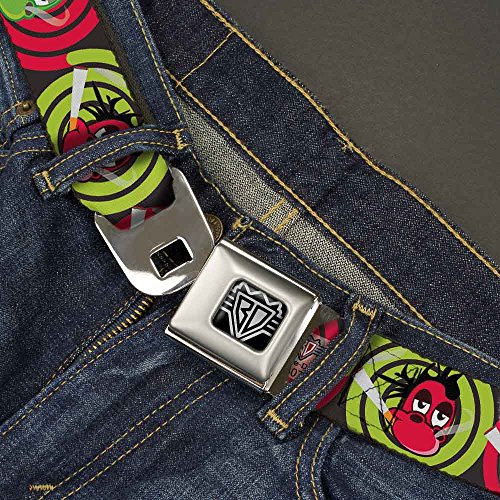 Cinturón de seguridad Buckle-Down gris ahumado de 20-36 pulgadas ajustable 2