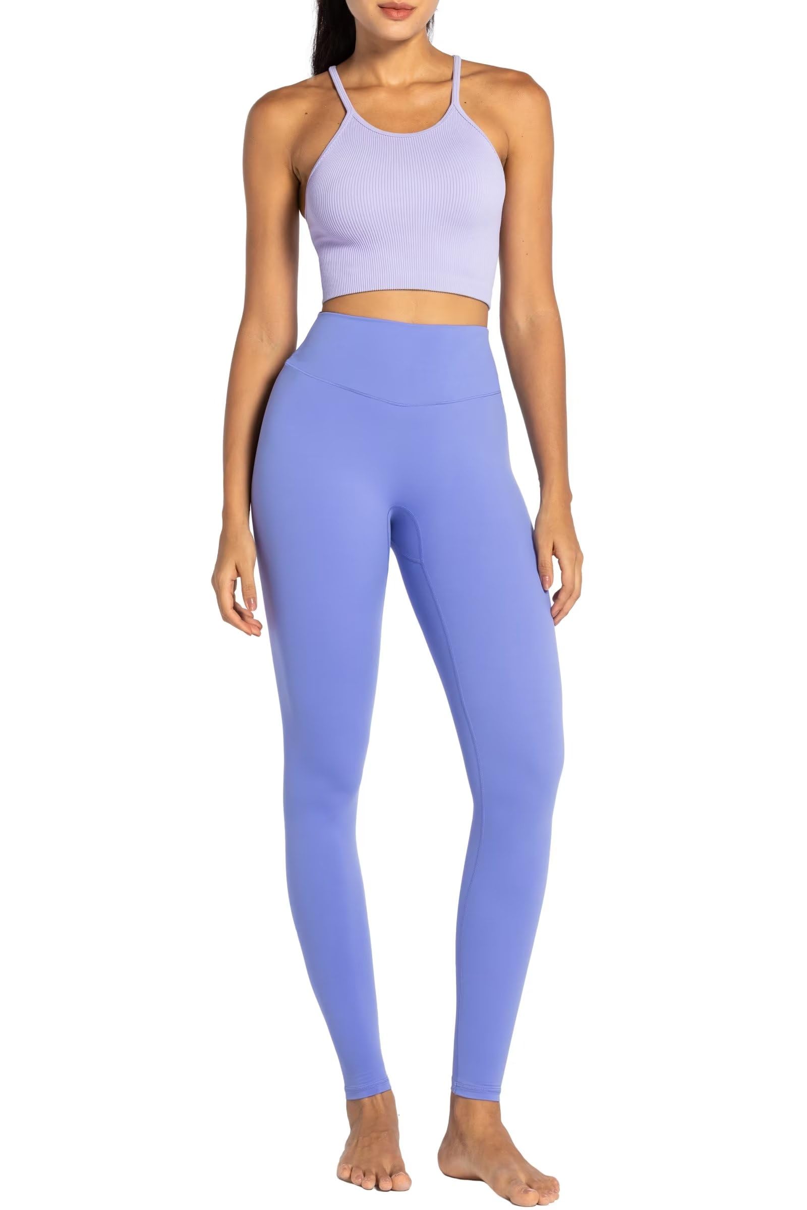 Sunzel Deporte Leggins Mujer,Deporte Leggins Mujer,Pantalones de Yoga con Cintura Alta y Compresión para Reducir Barriga 28"