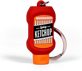 Whataburger 3D Ketchup Bottle Keychain