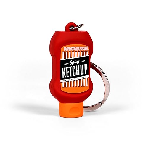 3D Ketchup Bottle Keychain