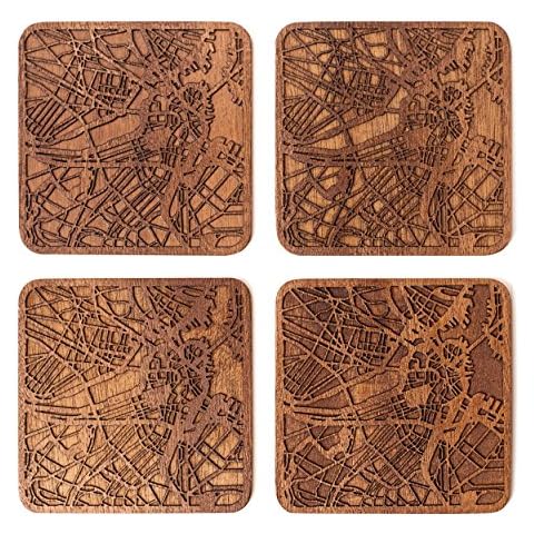 Boston Map Coaster Set by O3 Design Studio Cover
