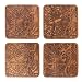 Boston Map Coaster by O3 Design Studio, Set Of 4, Sapele Wooden Coaster With City Map, Handmade