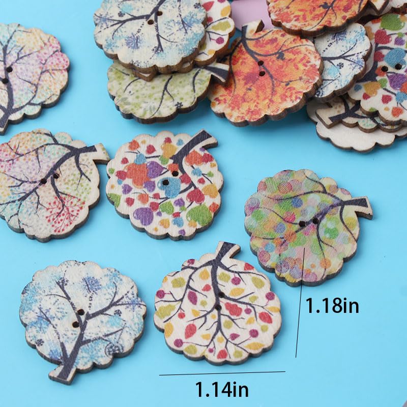 Amazon | NOIAFZY 100個 ヴィンテージ風 木 鳥 木製ボタン