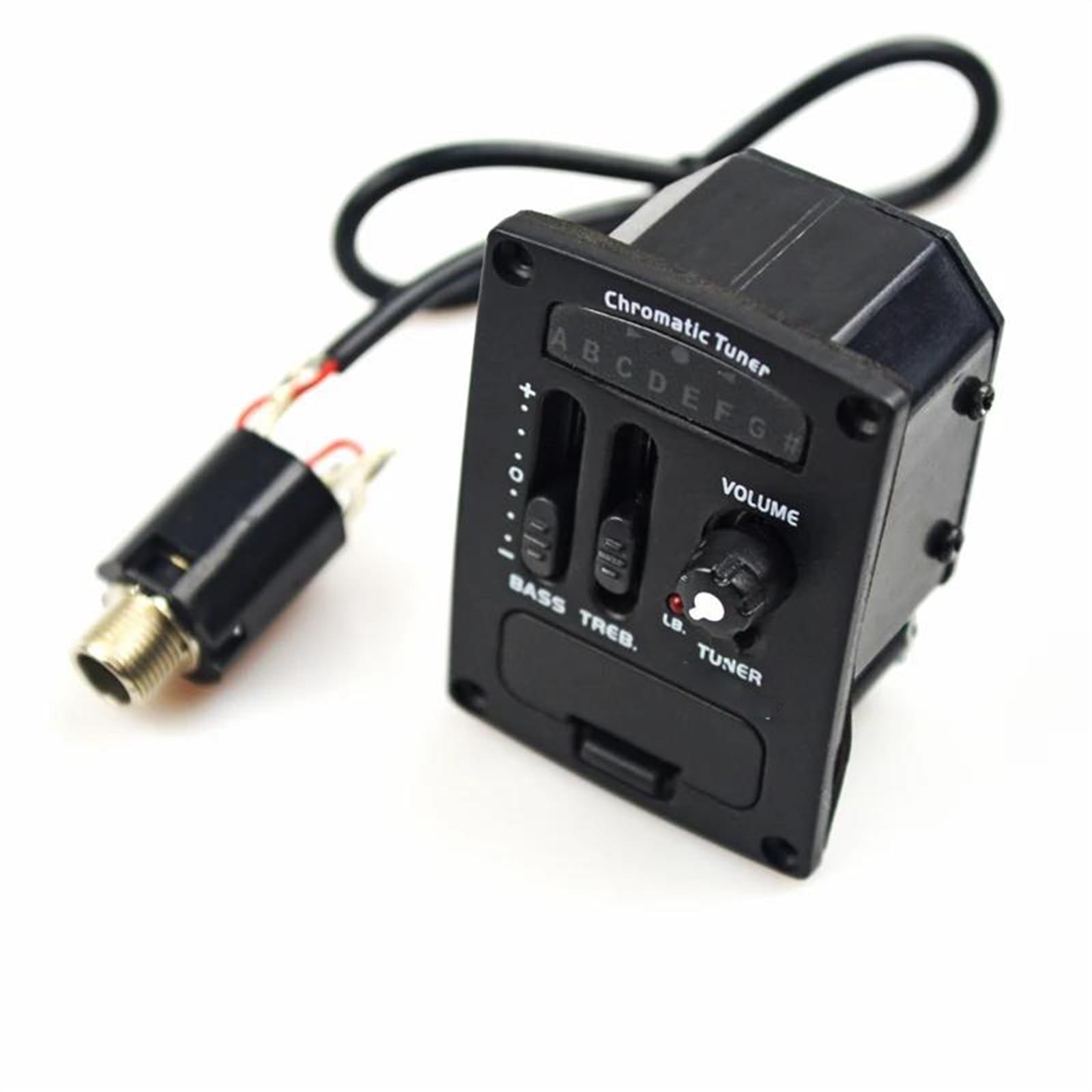 Accordatore Cromatico A LED A 2 Bande Pickup Piezoelettrici Morbidi Equalizzatore Parti Di Chitarra Acustica, Accessori