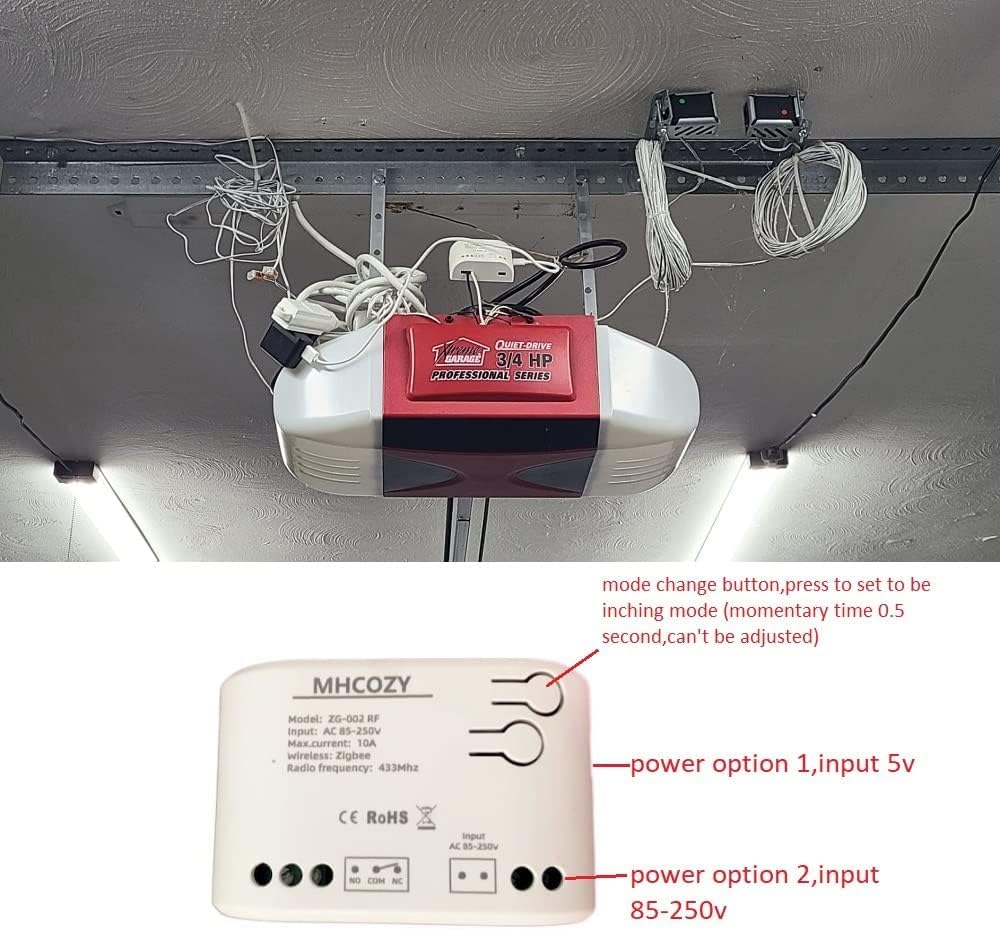 1 Channel AC85-250V ZigBee Smart Relay Switch,Adjustable Selflock and Momentary Working Mode,Works with Tuya Gateway
