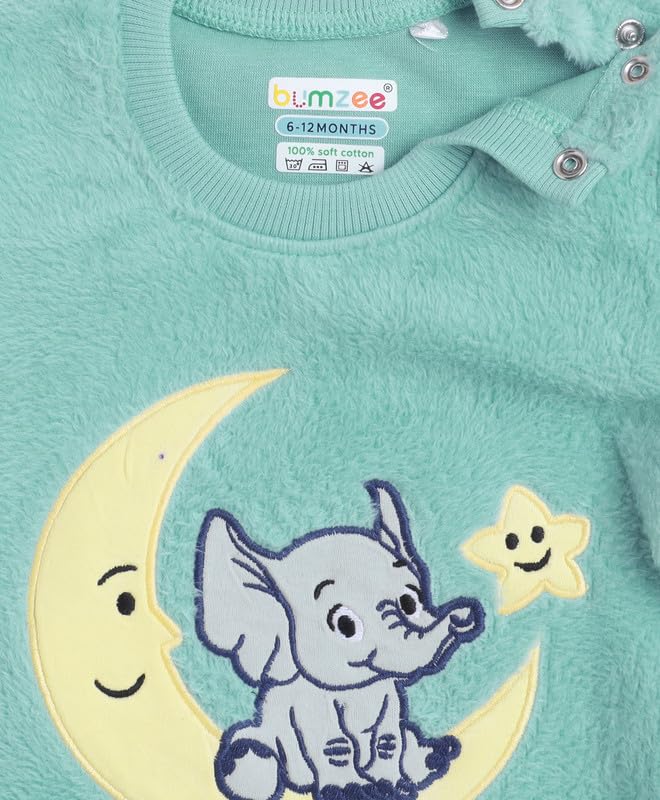 BUMZEE Dziecięca bawełniana bluza i jogger z pełnym rękawem (Peb10907909)