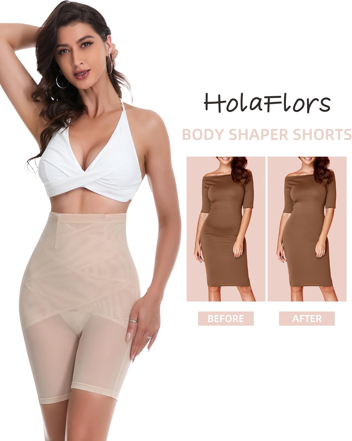 Shapewear Tummy Control Underwear Compression Slip Shorts Waist Trainer For Women High Waisted Butt Lifting Under - Image 4