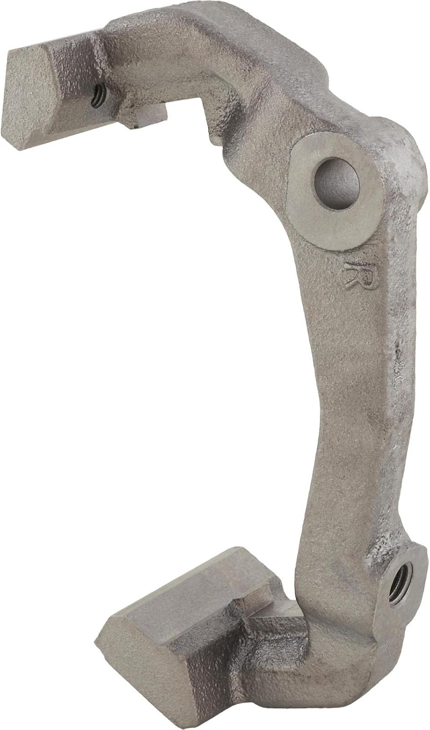 Speedway Motors Brake Caliper C-Bracket Left Side, Steel Construction with Natural Finish, IMCA Approved LH Brake Caliper Mount Compatible with Mustang II Front Suspension