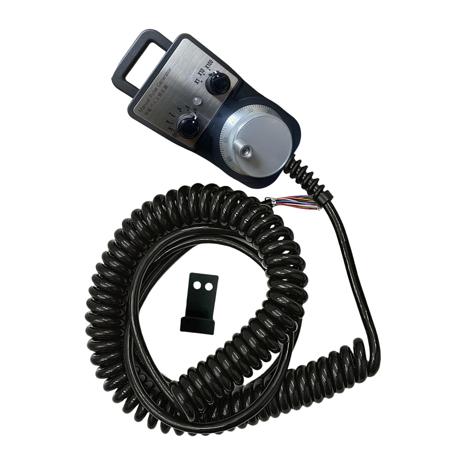 Pffiocix Oh! Multifunctional Mpg Handwheel Manual Pulse Generator Engraving Machine Electronic Handwheel Professional Electrician Equipment With Emergency Stop Switch
