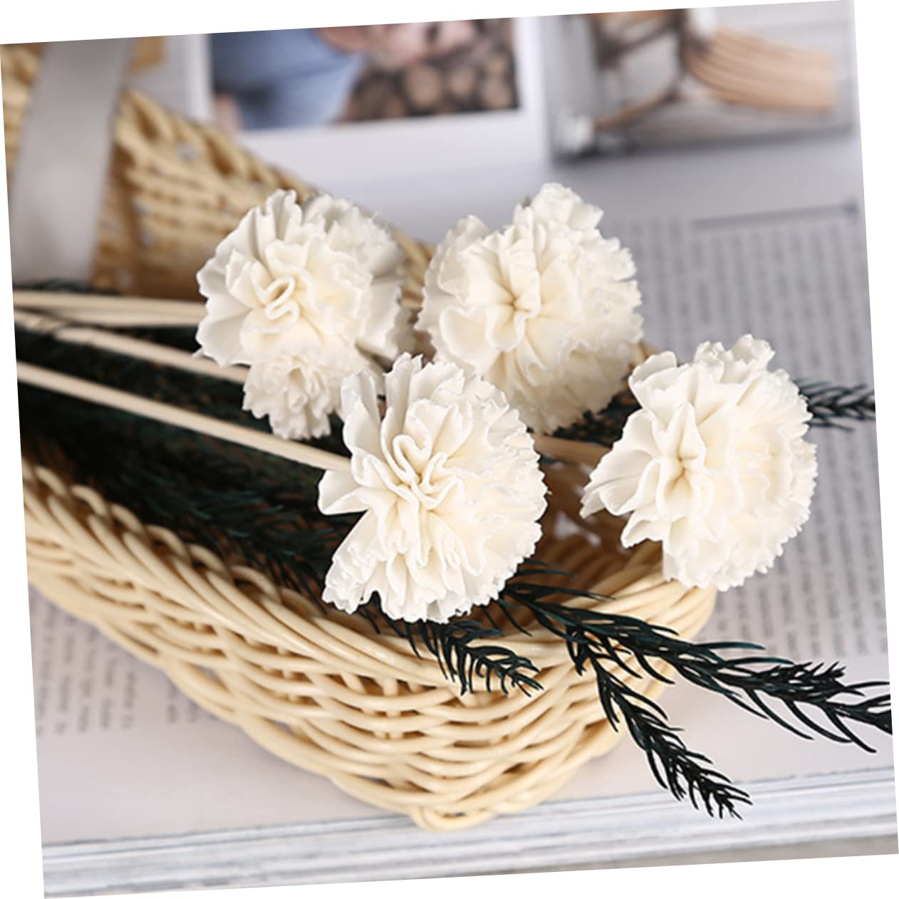 Hemobllo 5 Set Diffusori Aromatici Rattan Con Design Per Decorazione Per Domestici E Uffici 6 Pezzi * 5
