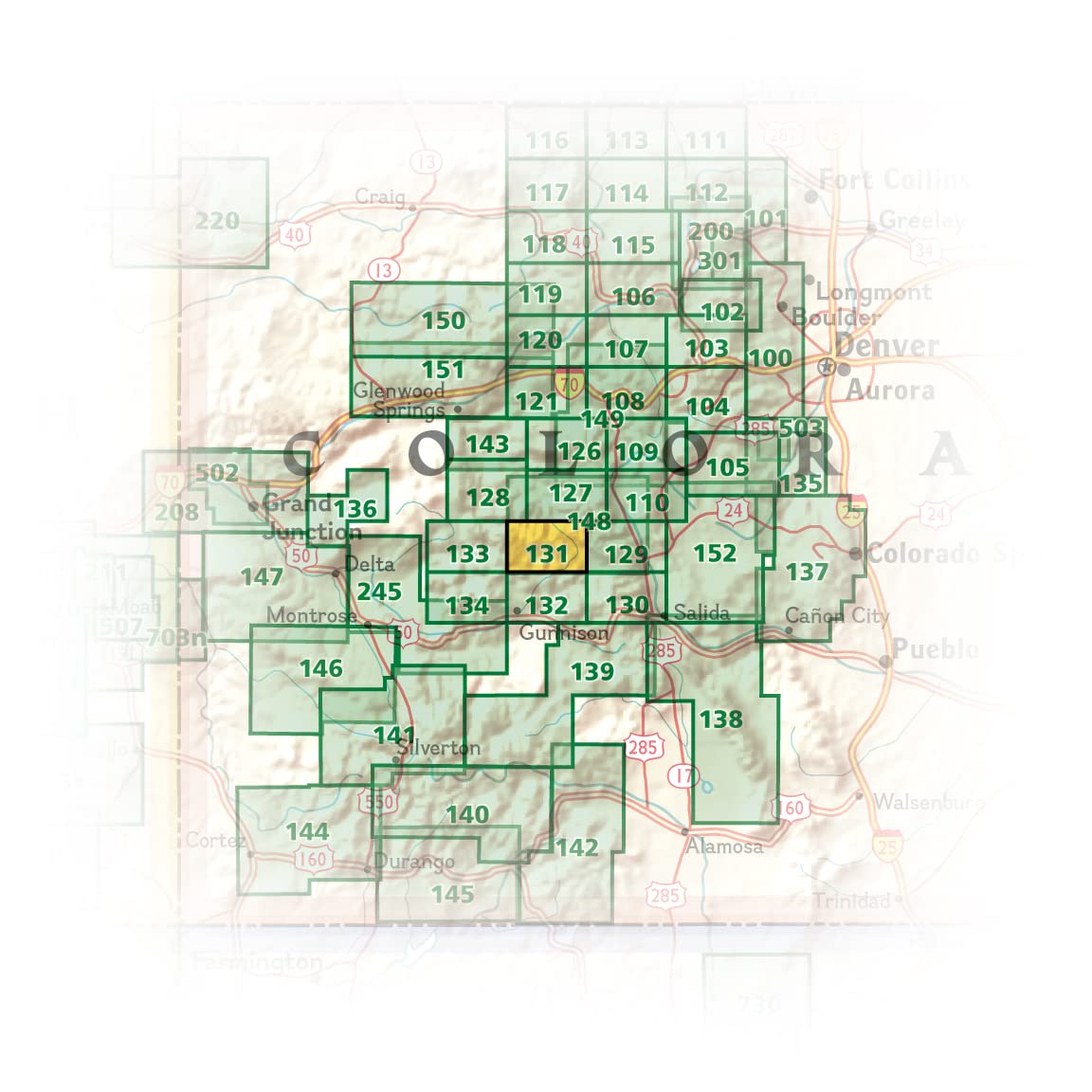 Crested Butte, Pearl Pass Map (National Geographic Trails Illustrated Map, 131)