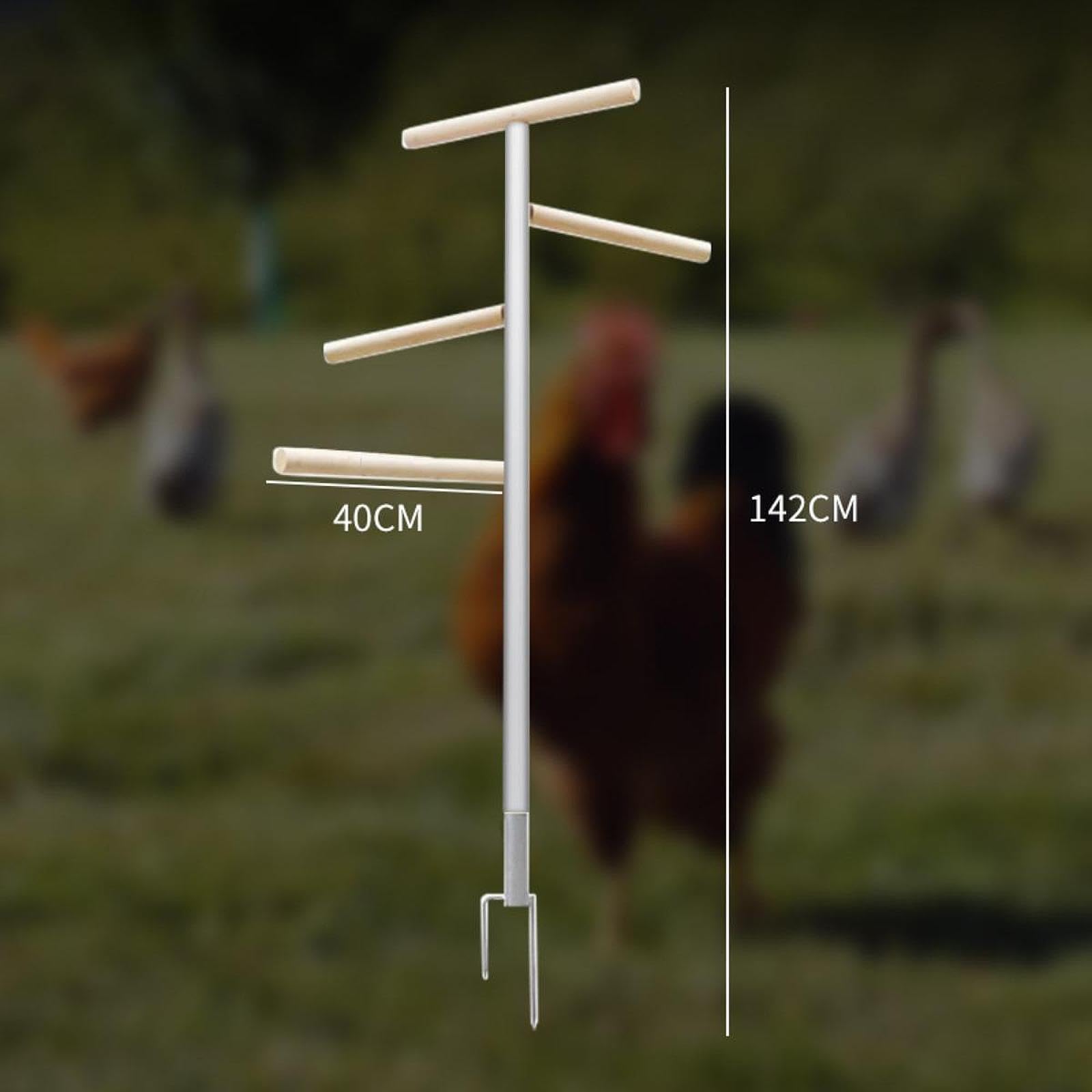 Juguetes de Percha para Pollos Extra Grandes, gallineros, Percha de pie, Soporte de para Madera para Pollitos, para Entrenamiento de Aves, Perchas para Loros, Barra de