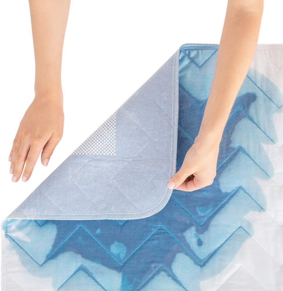 Mighty Monkey Original Slip-Resistant Incontinence Mattress Pad Cover for Bed Wetting, 52x34, Oeko Tex Certified, Waterproof, Reusable, Cotton Blend, Washable Protector Pad, Children, Toddlers, 2 Pack : Health & Household