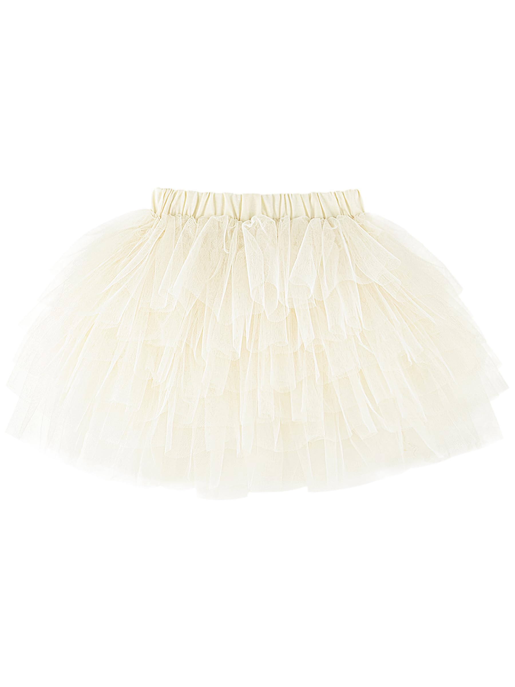 Bébé Tout-Petit Enfant Fille Jupe Tutu Jupe à Échelons Jupe de Princesse Mini Jupe Tutu de Ballet avec Ceinture Élastique Accessoire de Déguisement Basic Taille du Fabricant 80/90/100/110/120/130