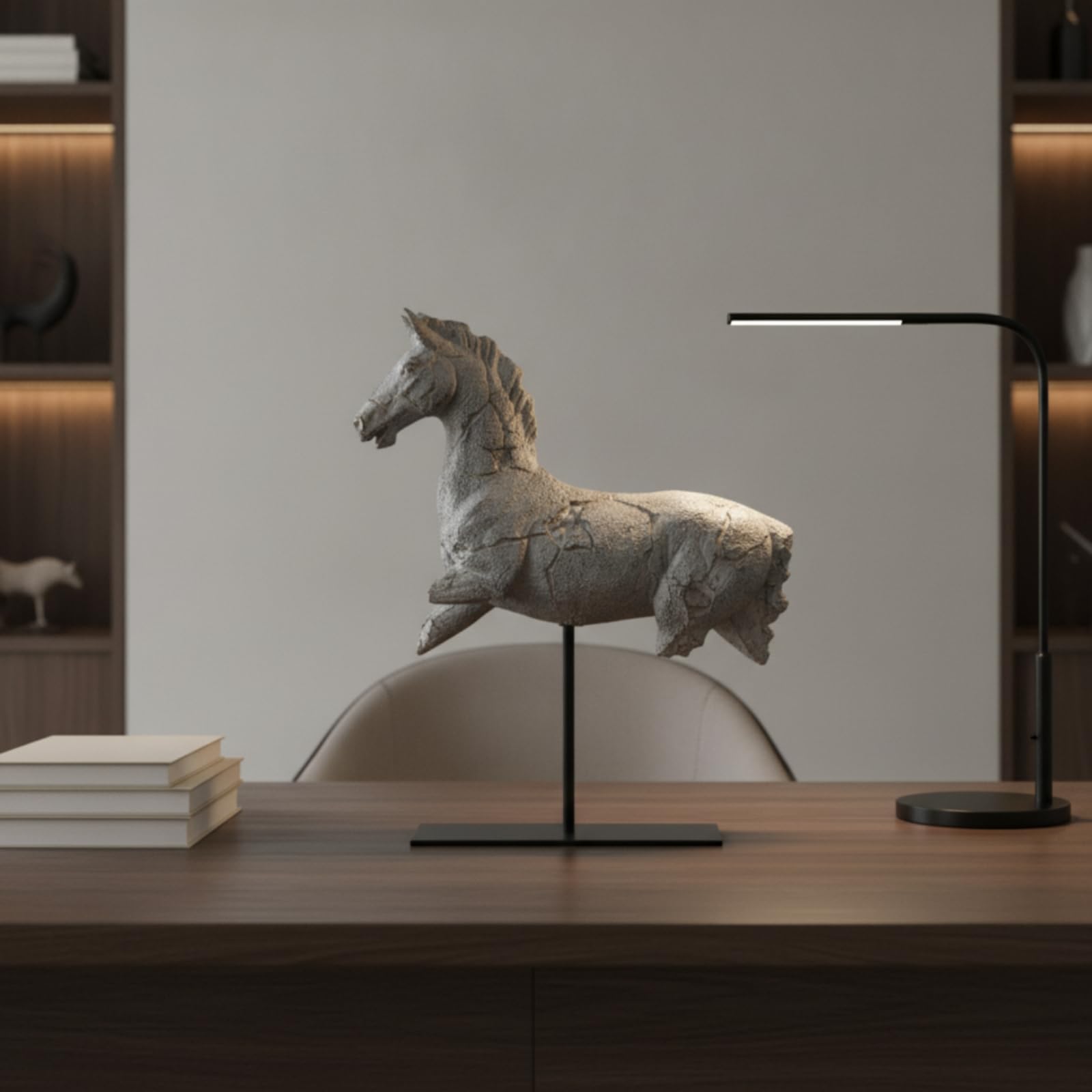 Qianly Scultura da Tavolo Scultura a Forma Vintage Soprammobile per Consolle
