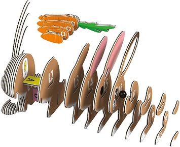 EUGY 3D Rabbit Model Craft Kit