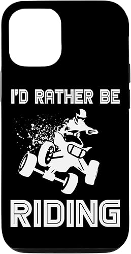 Miniatura 4 de Funda gráfica para iPhone 11 Id Rather Be Riding de 4 ruedas ATV Quad Racing Rider